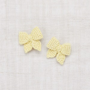 Baby Puff Bow Set (vintage yellow)