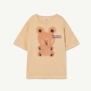 [12y]Rooster Oversized Tshirt brown bear 22002-026-EL