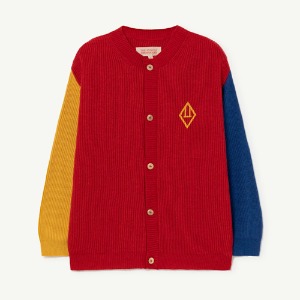 Color Toucan Cardigan red 22101-038