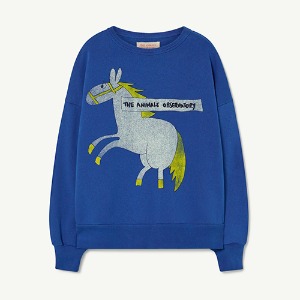 [4y]Bear Oversize Sweatshirt deep blue 23010-294-BS