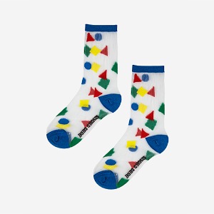 Geometric Transparent Socks #17