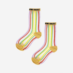Stripe Transparent Socks #18