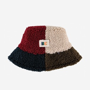 Color Bolck Sheepskin Hat #21