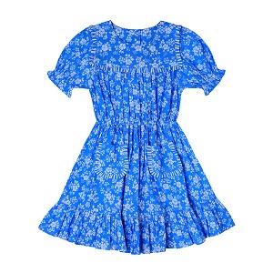 Sofia Dress (fleur iris blue)