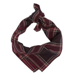 Talc Tartan scarf (burgundy)