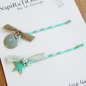 INspiRaTiOns by la Girafe Star pins set (2pcs/mint) 