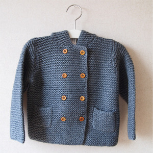 Bonton Knitted Stitched Jacket (gray) 