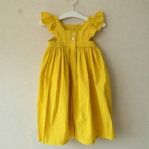 Bonton Tribal Dress (jaune celia) (baby size added)