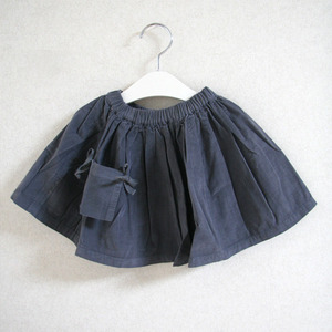 Bonton Velvet Pocket Skirt 