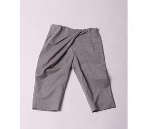 Kicokids Cropped deep pleat pants (Greige)