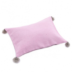 Cushion w/ pompom (tender pink)