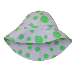 (3/6m)Summer Hat (green dots)