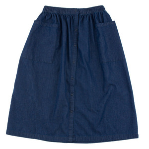 Button-down Denim Skirt